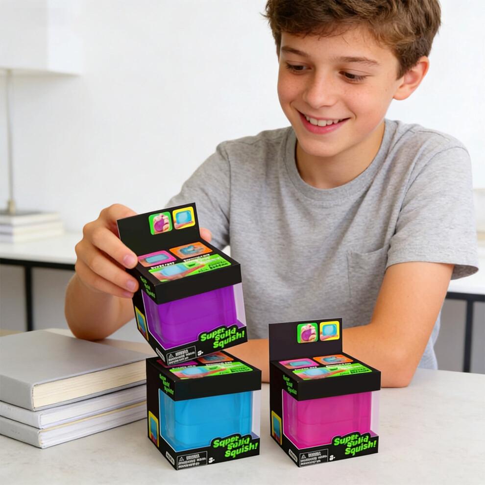 1-pack Stresskub Squishy Stressbollar för Vuxna Barn Sensorisk Fidgetleksak för Din Bästa Avkoppling och Chili - Fidget Ice Cubes One Cube