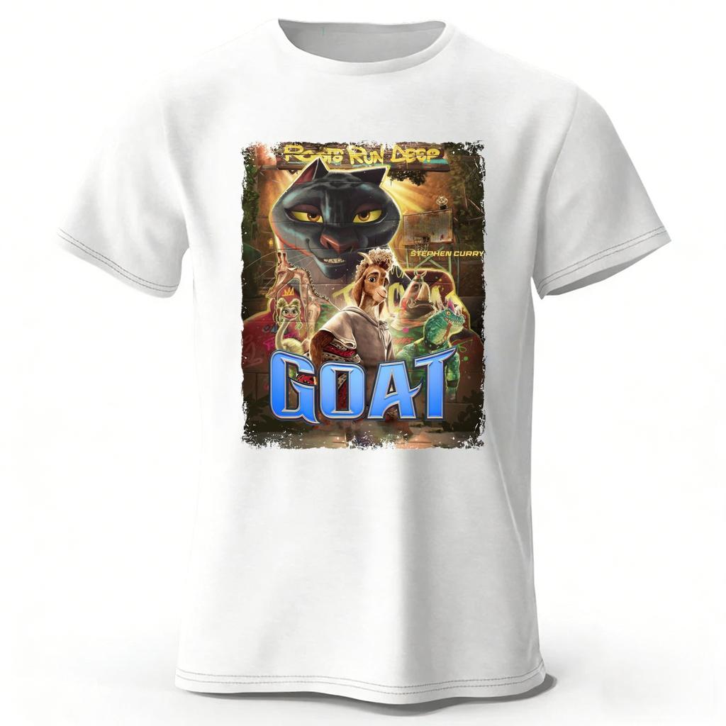2026 New Anime Movie Miracle Dream Team GOAT Pure Cotton ShortSleeve Merchandise Unisex Street Fashion Casual PlusSize TShirt