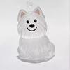 Cute Small Dog Transparent Animal Hair Ball Capsule Storage Box Decorative Dust Collector Keepsake Toy Organizer