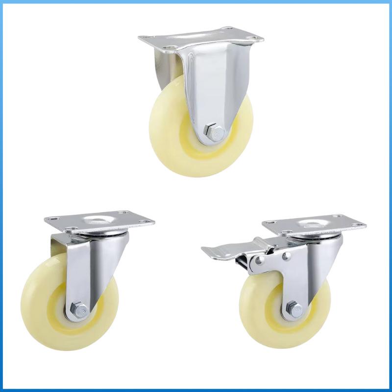 Industrielle 5" Lenkrollen & Universelles 4" Tragrad für Handwagen