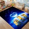 "I LoveM- Minions" Cartoon-Print Rug — Non-Slip Kitchen Mat, Outdoor Carpet, Home & Bedroom Decor, Yoga Mat, Birthday Gift.
