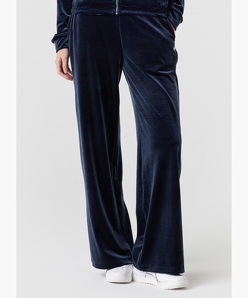LECOQ Women'S Early Spring Wide Fit Velvet Pants - Navy Qr122Ofp15