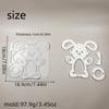 Flexible Silikonform für 3D-Kaninchenförmige Oster-Eier-Aufbewahrungsregal Heimdekoration Form Schreibtisch-Dekoration Form
