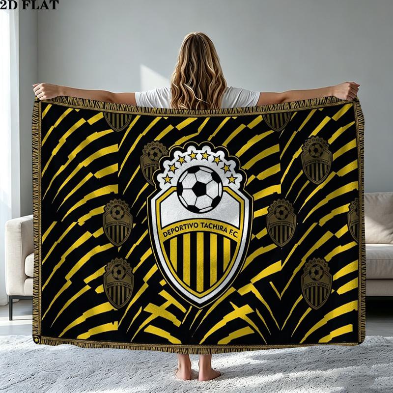 Deportivo Chicara FC Print Flannel Blanket High Quality Warm Comfortable Cover for All Seasons Perfect for Gifts Home Decor