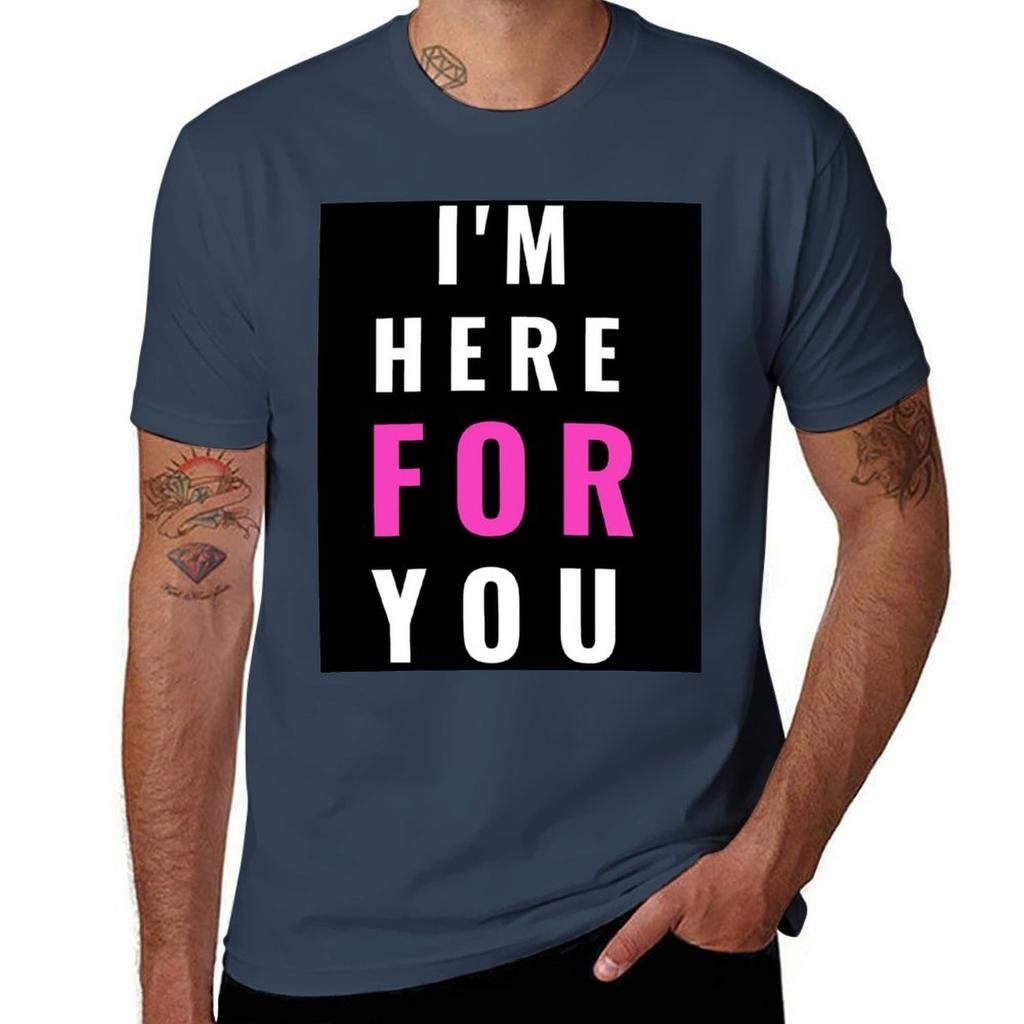Im Here for You Design Classic TShirt Retro Graphic Print TShirt