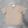 Men’s Washed Short‑Sleeve Polo Shirt, Classic Lapel Collar with Chest Pocket, Soft Breathable Fabric, Relaxed‑Fit Business Casual Daily Top