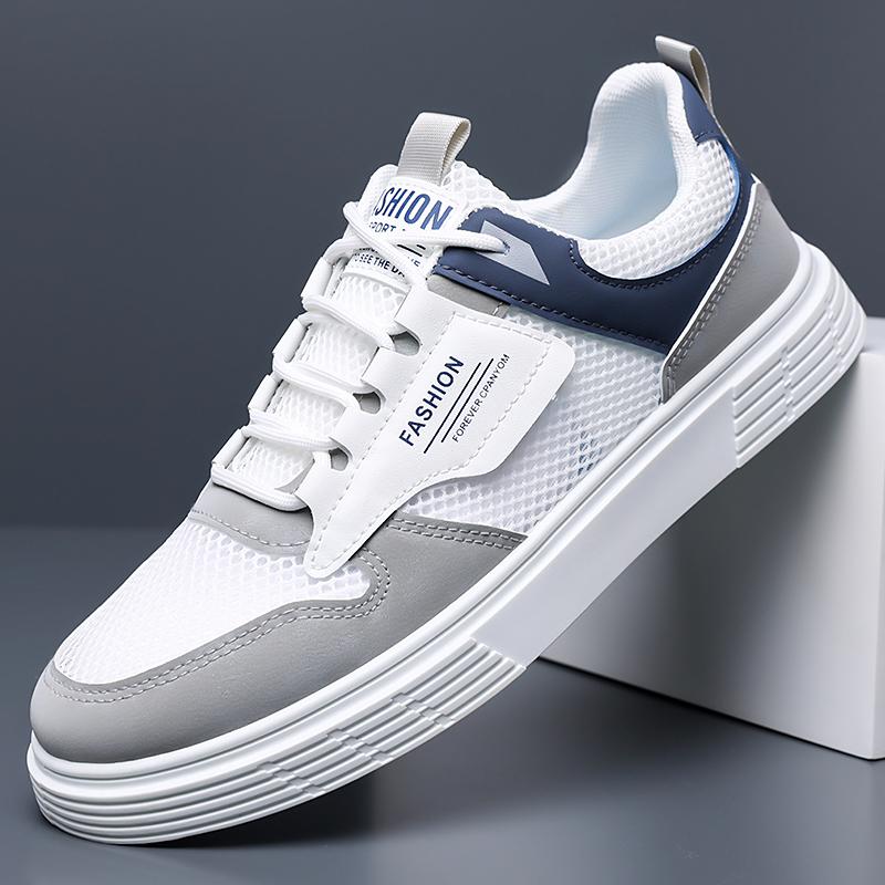 Trendy Men Mesh Casual Shoes Summer Breathable Lightweight Soft Sole Daily Walking Fashion Sneakers Male Outdoor Footwear