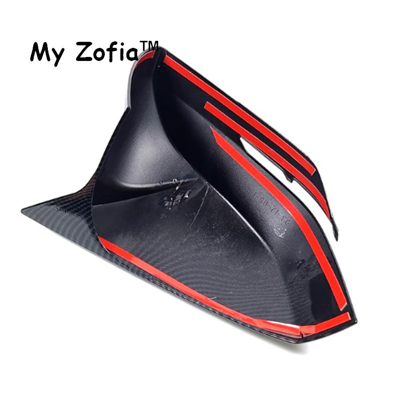 For Geely Cityray 2024 2025 2026 Boyue Cool Car ABS Carbon Fiber Pattern Rearview Mirror Cover Modification Refit Accessories