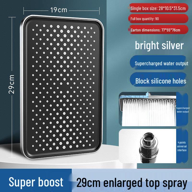 Set Booster per Soffione Doccia Pressurizzato per Bagno in Hotel e Casa