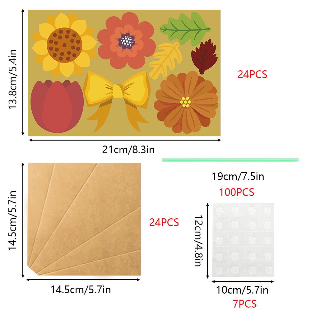 

Набор из 24 шт. для изготовления букетов из подсолнухов своими руками, открытки «Спасибо» ручной работы для учителей, ко Дню матери и на все случаи жизни