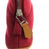 Pristine HERMES Boride Pouch Mini Mini Leather Cosmetics Pouch Mini Wool Women Used