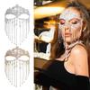 Indian Rhinestone Tassels Face Veil Women Prom Party Mask Fringe Headband Bridal Veils Sexy Facial Accessories Jewelry