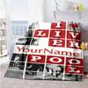 Liverpool Customize Your Name Blanket Throw Customizable Blanket Durable Comfort Throw For Bedding Bed Home Decor Seaside Four Seasons Multipurpose