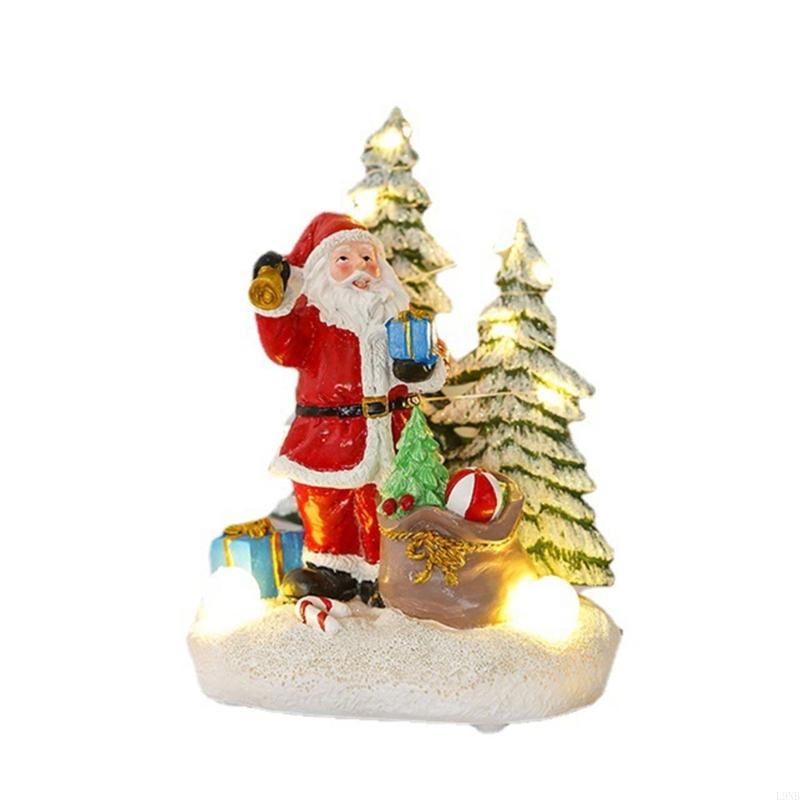 Christmas Decorations Resin Luminous Ornaments Resin Material 3 Styles Choose