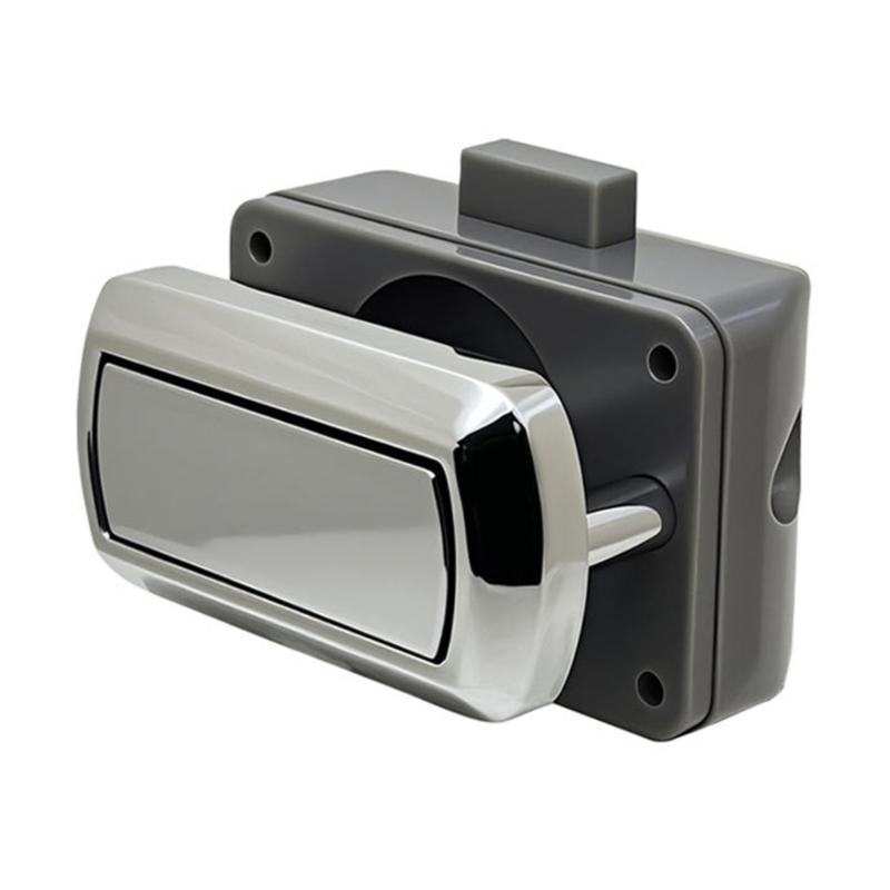 Push Lock Easy Install Keyless Drawer Lock Plastic & Metal Push Button Latches Simple Installation for Home Drawers