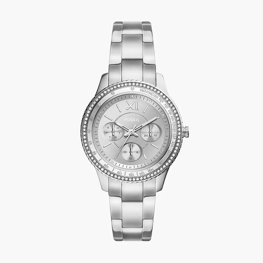 

Stella Sport Women s Quartz Watch: Stainless Steel with Silver Dial & Day Display, Water-Resistant ES5108 серебряный