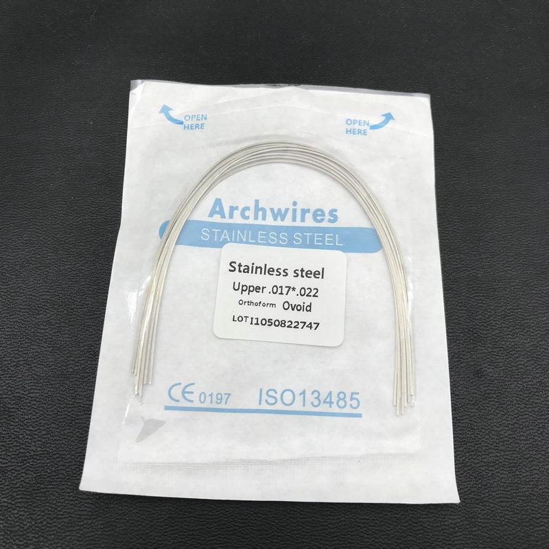 10 teile/paket Dental Kieferorthopädische Edelstahl Rechteckige Ovale Bogen Drähte