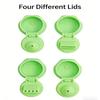 4pcs Squeeze Bottle Cap Condiment Dispenser Flipped Top Lid For Controlled Dressing Flows And Waste Reduction In Cooking