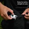 3 In 1 Mini Compass Keychain Portable Outdoor Thermometer Magnifying Glass Luminous Direction Finder For Outdoor Hiking Camping
