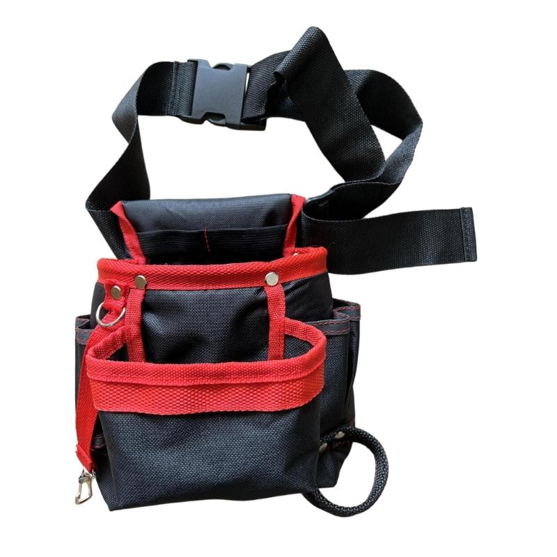 Electrician Tools Bag Waist Pouch Belt Storage Holder Oxford Cloth Tool Belt for Holding Screwdrivers Pencil Hand Tool