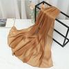 2025 Frühling/Sommer Damen Seidenschal: Leichter, einfarbiger Sonnenschutzschal