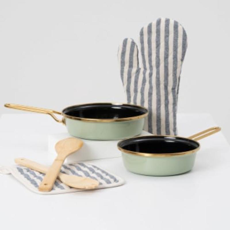 Cocotte en fonte avec revêtement émaillé haute qualité intérieur et extérieur - diamètre 21 cm