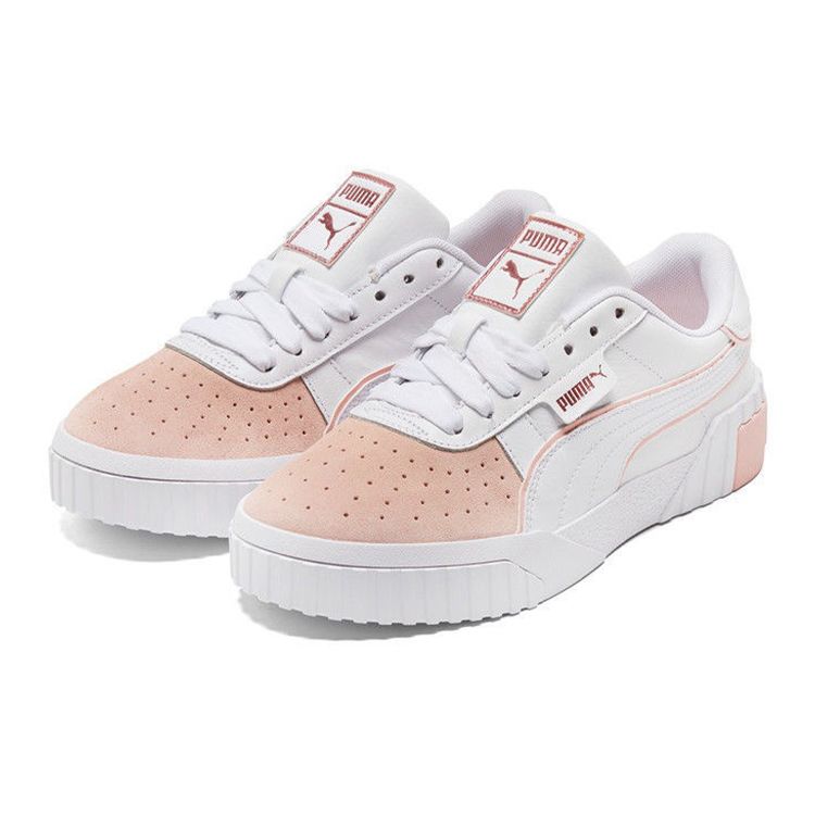 Puma Cali Casual Low Top Sneakers Women sneakers White Pink 375008-02