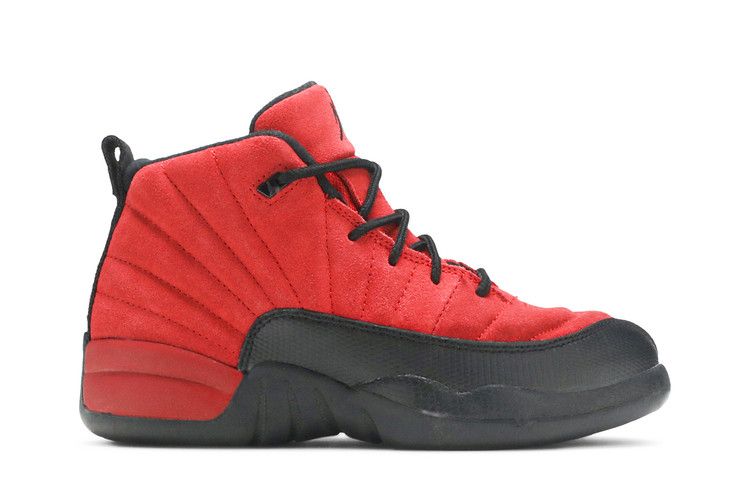 Kids' Sneakers Jordan 12 Retro Reverse Flu Game (PS) Varsity Red/Black