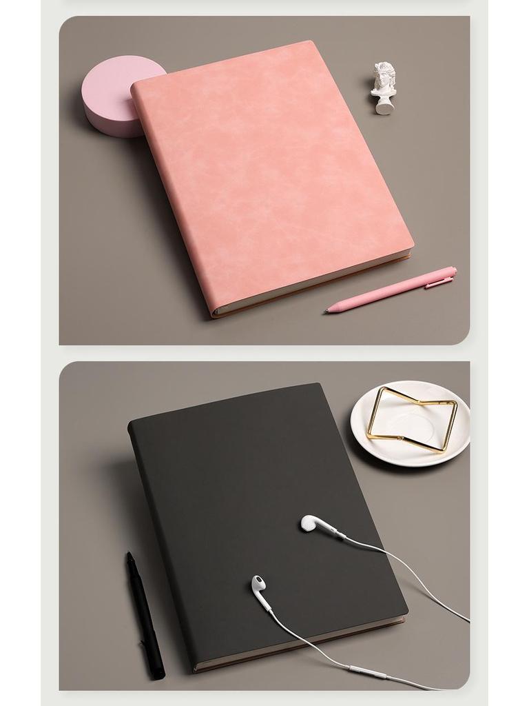 Qinde Li A4 Dickes Postgraduierten Softleder Tagebuch Blankes Cornell Notizbuch