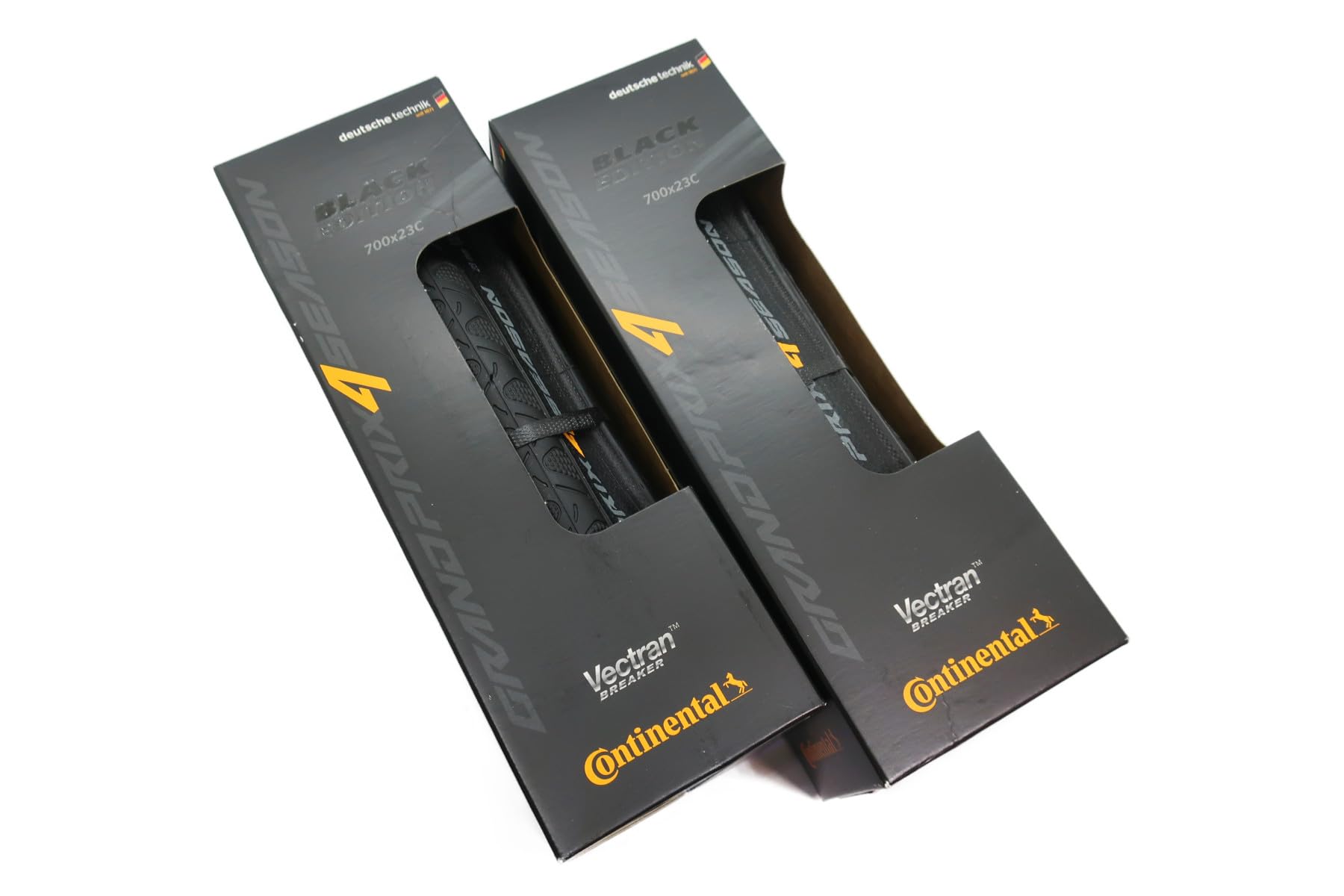 

Set of 2 Continental Grand Prix 4 Season Black Edition Treads x (700 23cm) [Used]