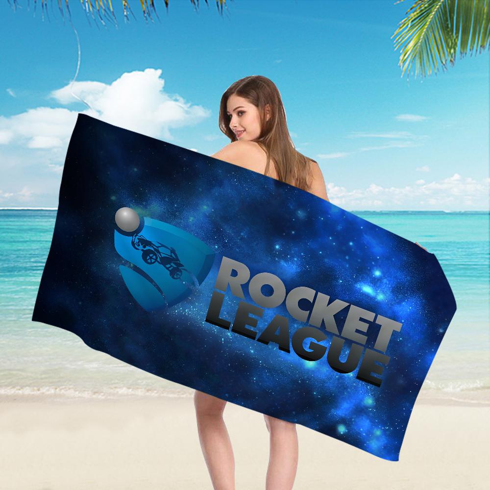 Asciugamano da Spiaggia Anime Rocket League Morbido Assorbente Panno per Lavare Regali per Bambini per Viaggio Campeggio Palestra