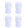 Balaclavas Masks & Tubes 4Pcs Lycra Fabrics Ski Face Mask Motorcycle Cycling Bike Skateboard Balaclava White