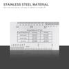 Stainless Steel String Action Ruler Gauge Measuring Tool for Electric Bass Guitar