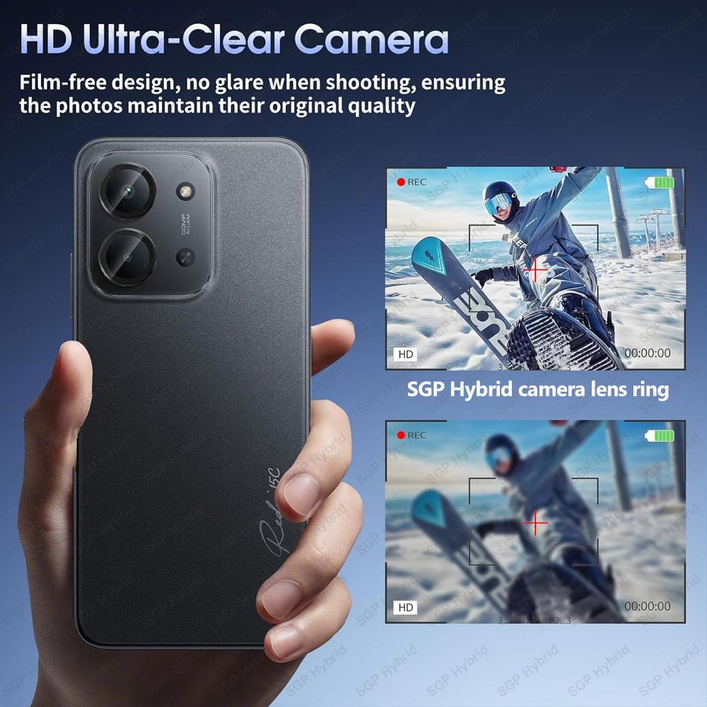 for Xiaomi Redmi 15C 4G 5G Back Lens Ring Metal Glass Cover Redmy 15 C C15 Redmi15C 2025 Rear Camera Protector Cap Case Friendly 4