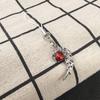 Devil Angel Red  Feather Wings Couple Keychain For Women Men Pendant Necklaces Jewelry Gifts