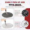 Universal Grill Grate Lifter Tool Cast Iron Grid Lever Lock Lifting Gripper Handle Clip for Barbecue Grilling Cooling Rack JT527