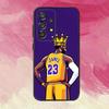 Basketball L-LeBron James 23 Handyhülle Für Samsung S25,S24,S21,S22,S23,S30,Ultra,S20,Plus,Fe,Lite,Note,10,9,5G Schwarze Abdeckung