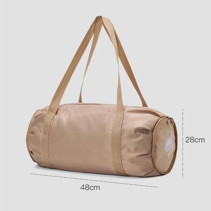 Women'S Shoulder Bag Large Capacity Folding Sports Gym Bag Waterproof Oxford Cloth Yoga Bag Portable Travel Handbag Luggage Bags