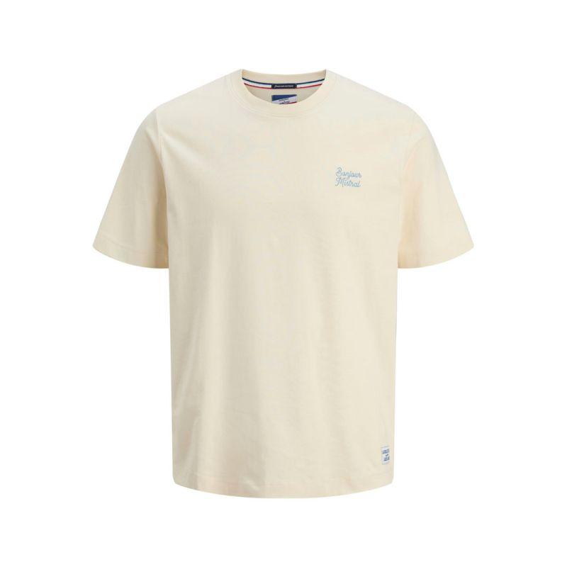 Men's Cotton T-shirt Collab La Boulisterie Printed Text JACK & JONES
