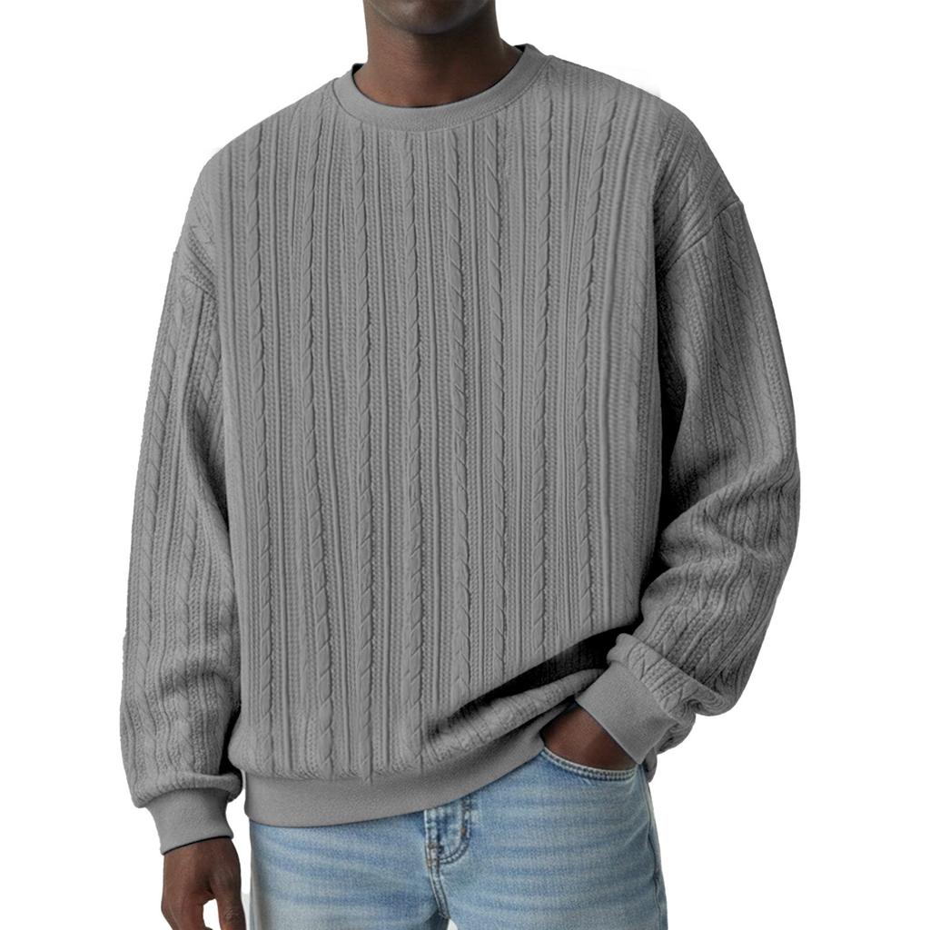 Herrar Fritid Rund Hals Halv Dragkedja Tryck Långärmad Hoodie