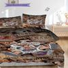 Anime Faces Quilt Set Vibrant Fans Bedding 1 Duvet Cover 2 Pillowcase Without Core Christmas Birthday Gift Bedding Set