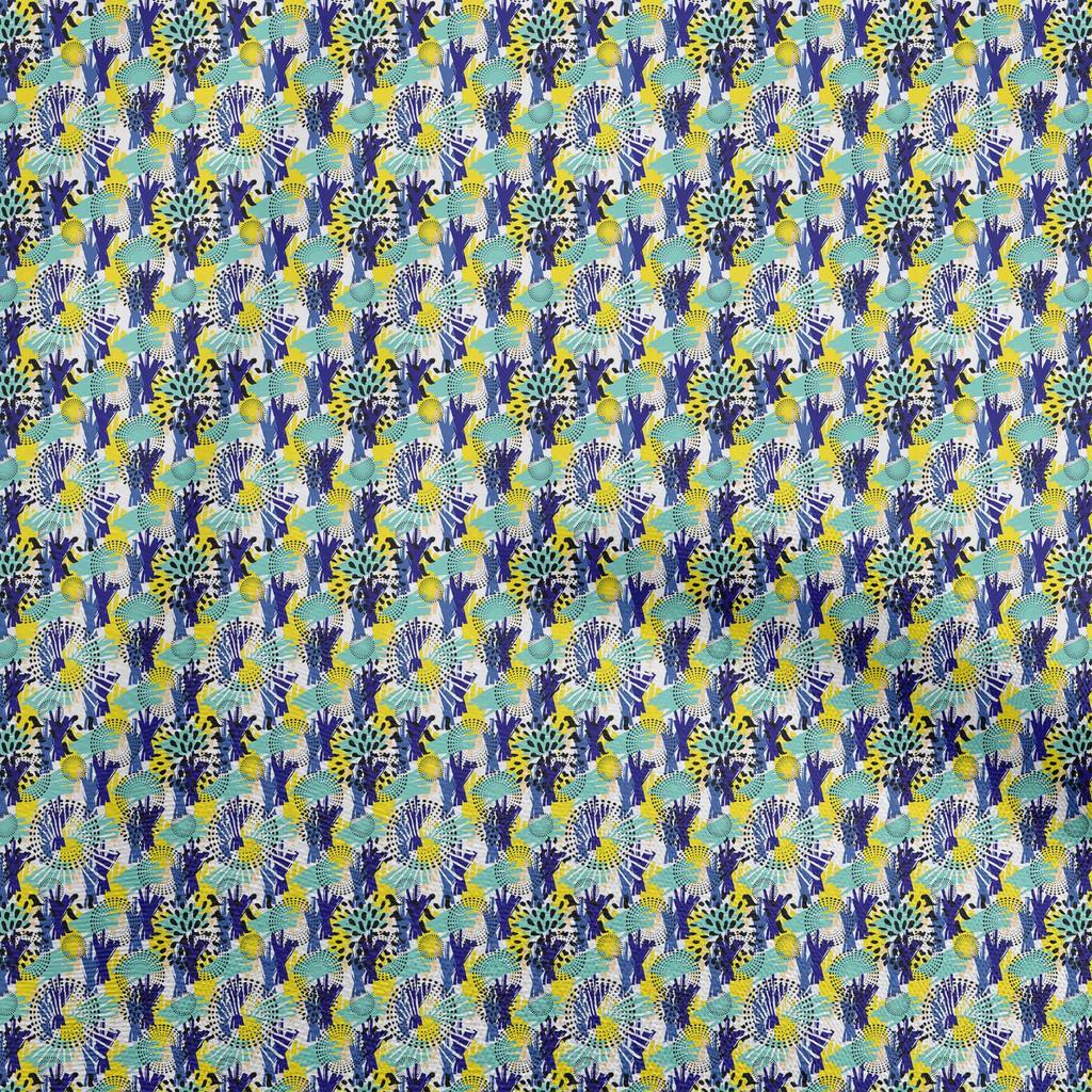 oneOone Cotton Flex Brown Fabric Abstract Fabric For Sewing Printed Craft Fabric By The Yard 40 Inch