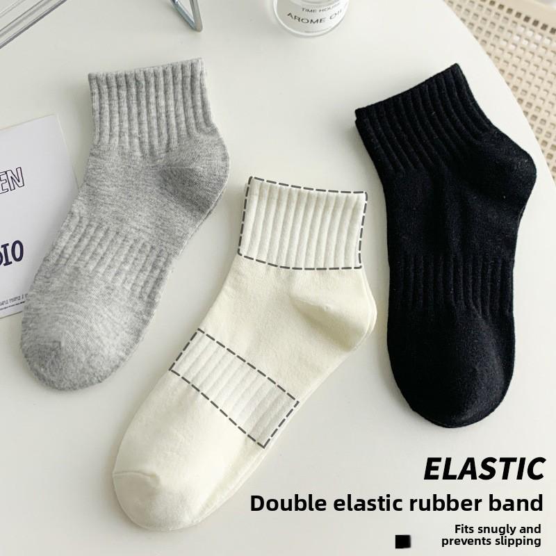 Niedrig geschnittene Kurzsocken - Trendige Sommer-Leicht-Atmungsaktive Baumwoll-Sportsocken für Damen und Herren mit feuchtigkeitsabsorbierenden Eigenschaften