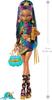 Includes Monster High Nefera de Nile doll in a royal mummy dress and pet scarab plush plush and 7 accessories including a purse, laptop, sunglasses, d