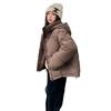 Down cotton jacket women's short 2025 winter new student hooded cotton jacket Korean version thickened bread jacket padded jacket