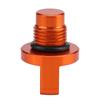 Motorcycle Accessories Orange Aluminum Alloy Oil Filler Cap