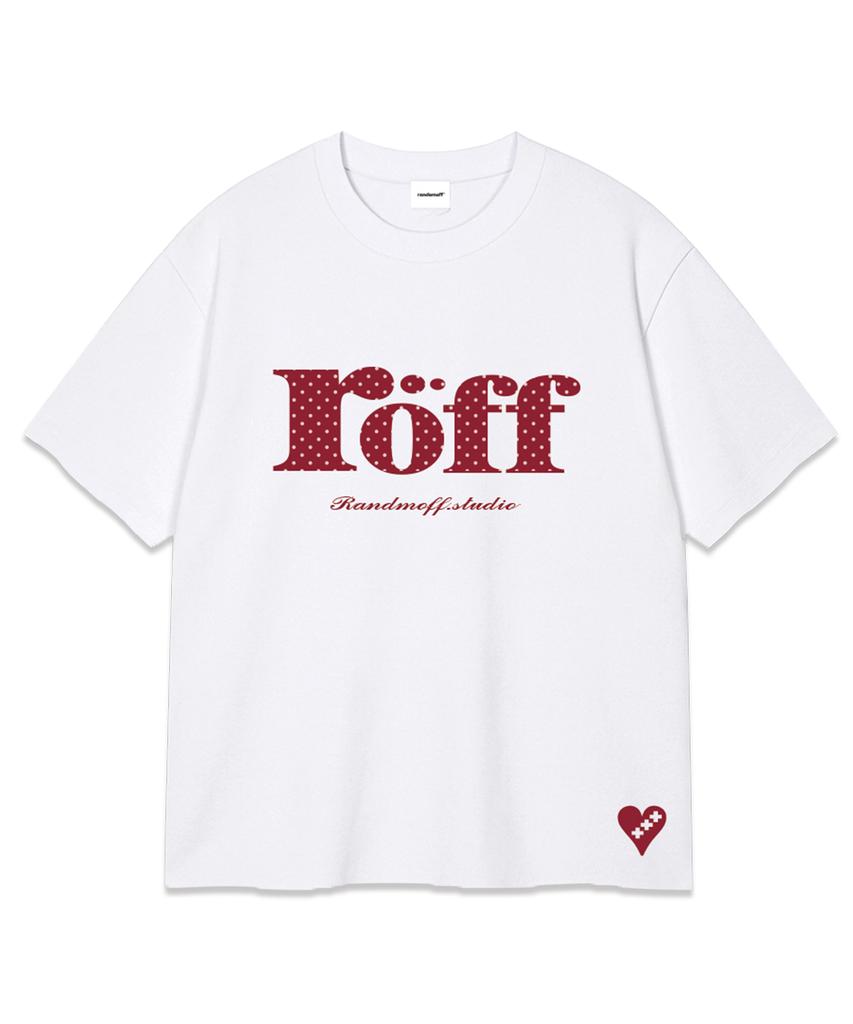 RANDOMOFF Röff Type Play Dot Over Fit T-Shirt [Red] (3Color)
