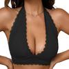 Lingerie Women's Lace Lingerie  Neck Lace Bra Sexy Deep V Bra