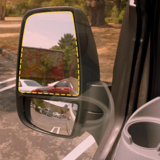 Fit 2015- Ford Transit-350 HD Mirror Glass Heated Upper Left Driver Side