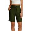 Women's Casual Drawstring Waist Shorts with Side Pockets Relaxed Fit Mid Length Comfortable Lightweight Fabric Suitable for Everyday Wear